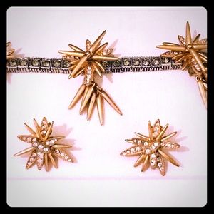 J crew star earrings and matching bracelet